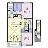 グラース　クローV 2LDKの間取り
