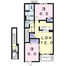 エスペランサＢ 2LDKの間取り