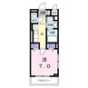 ソルス・おおたか 1Kの間取り