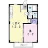 ＮＫＭやわら 1LDKの間取り