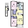 バレリアン　II 2LDKの間取り