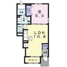 カラーリヴァー　Ｈ＆Ａ 1LDKの間取り