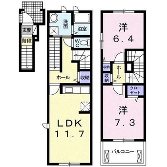 間取図 パームガーデンＡ