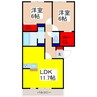 BRANCHE HILL（ブランシェヒル） 2LDKの間取り