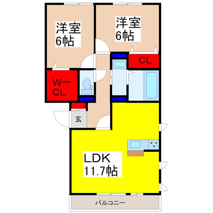 間取図 BRANCHE HILL（ブランシェヒル）