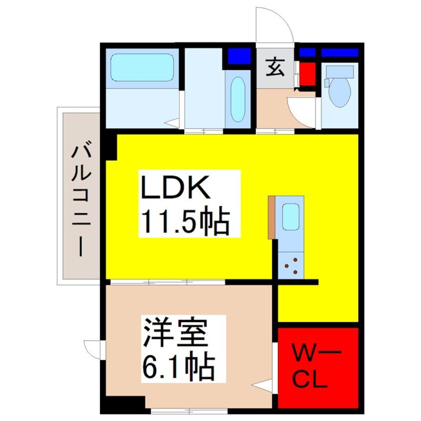 間取図 Ｆｏｒｅｓｔ　Ｂ