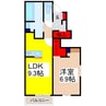 仮）Ｄ－ＲＯＯＭ戸頭分譲　Ｂ号地 1LDKの間取り