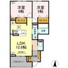 Ｌａ　ｍｅｒ　ｋｏｕ 2LDKの間取り