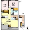 Ｌａ　ｍｅｒ　ｋｏｕ 2LDKの間取り