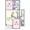 ハッフルパフII 2LDKの間取り