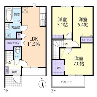 間取図 La Fraise　B