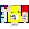プレミールハイム 1LDKの間取り