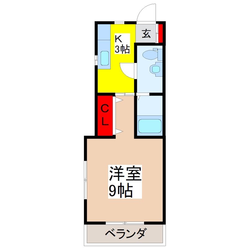 間取り図 カシータ中田