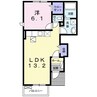 サンライズII 1LDKの間取り