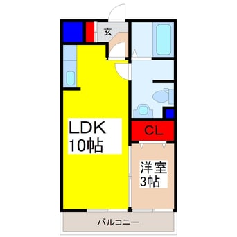 間取図 クレールIV