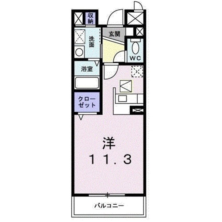 間取図 ジュネス絹の台