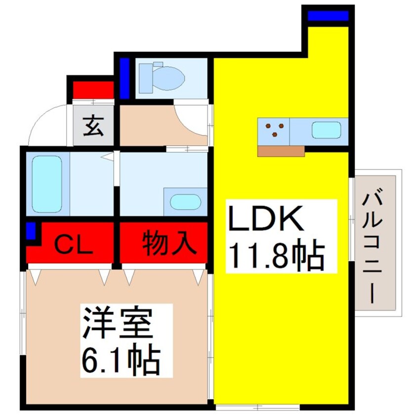 間取図 リヴェール御林