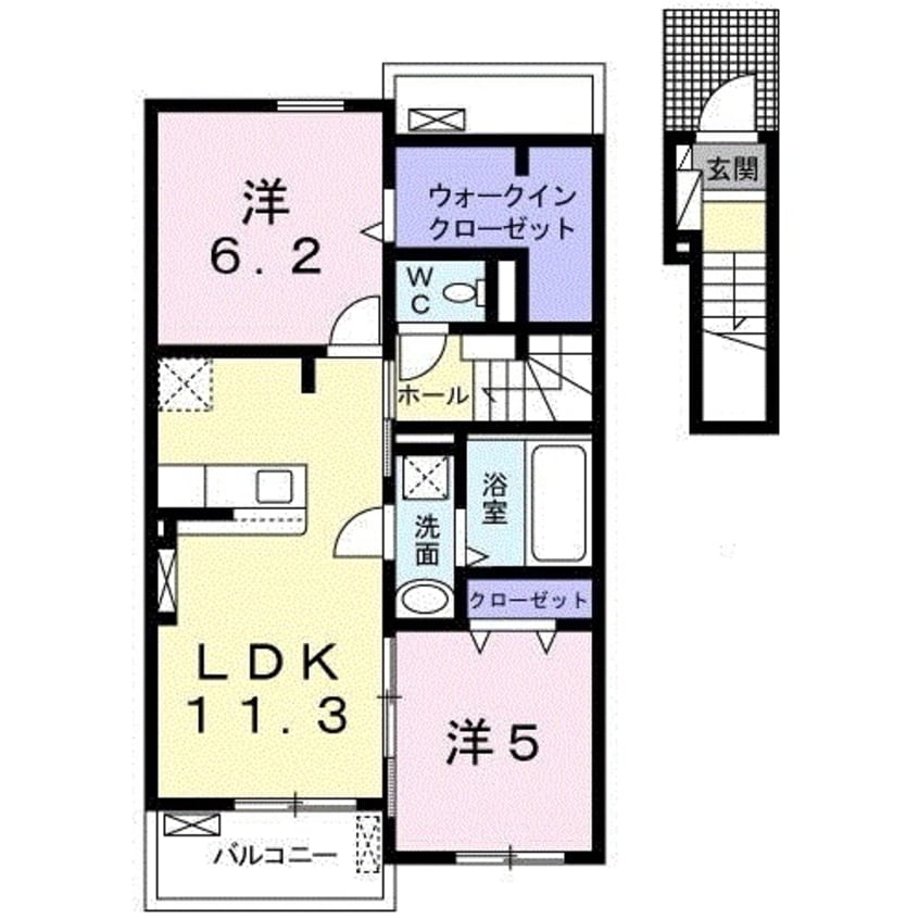間取図 フェリチータ坂東　Ｃ