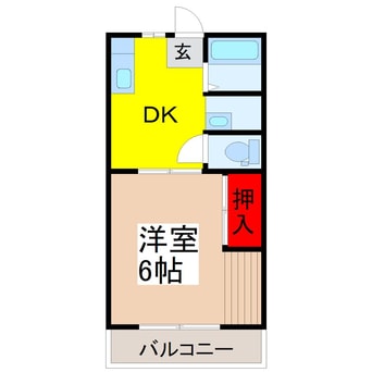 間取図 プルミエールエビハラパーソンズＡ
