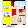 ステラＢ棟 1LDKの間取り