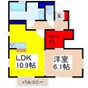 ステラＢ棟 1LDKの間取り