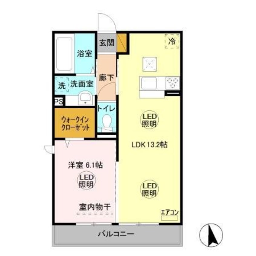 間取図 マルシェみどりのII