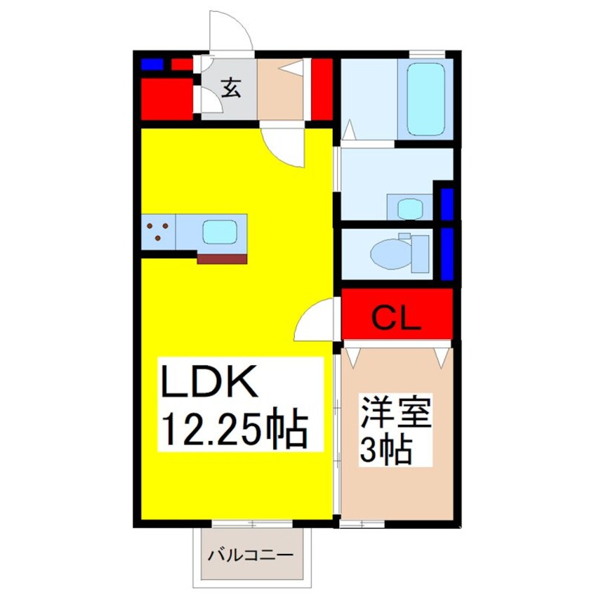 間取図 レセンテ紫峰ヶ丘Ｄ棟