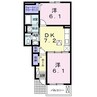 アルカンシェルIIＡ 2DKの間取り