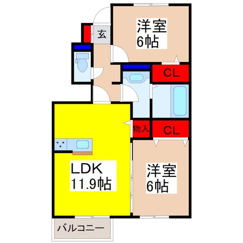 間取図 サンモール　Ｂ棟