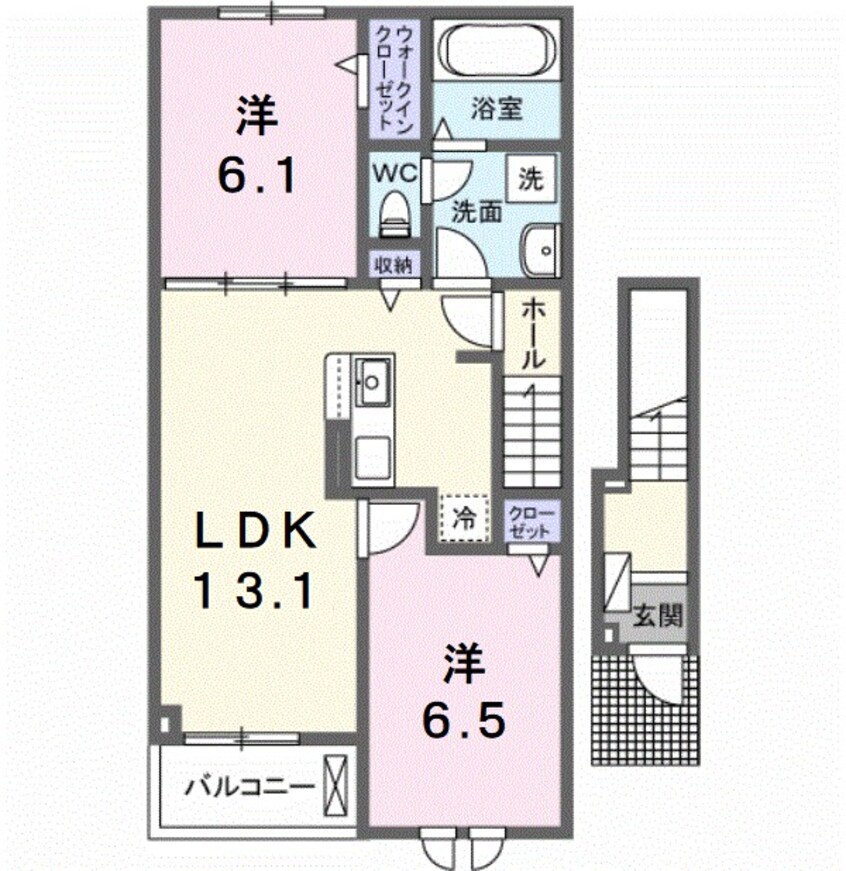 間取図 サニーフラットII