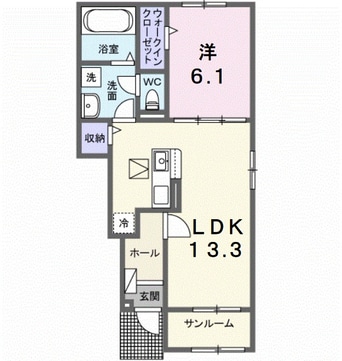 間取図 サニーフラットII