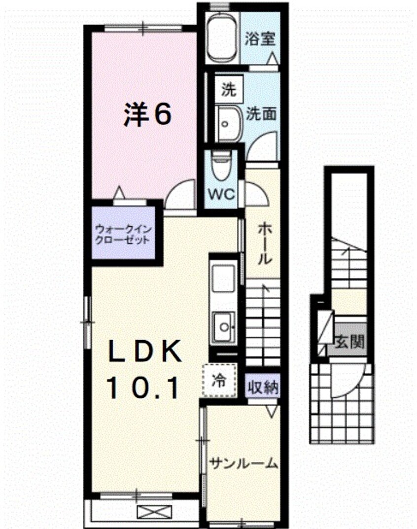 間取図 サニーフラットIII
