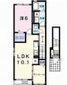 サニーフラットIII 1LDKの間取り
