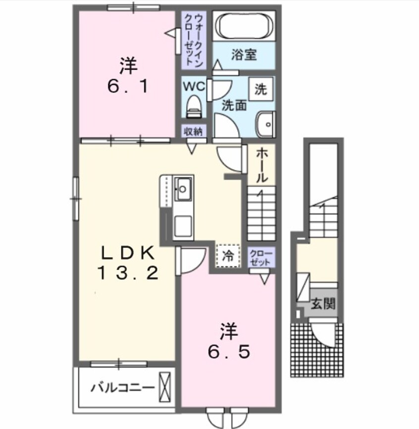 間取図 カルム　ミー