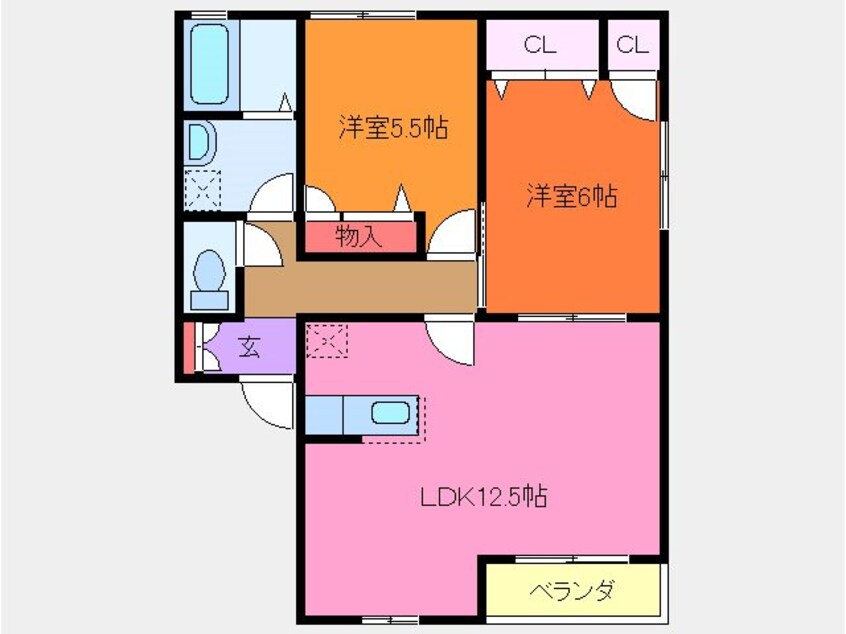 間取図 藤代パークマンション　C