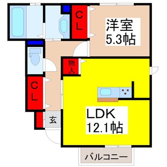 間取図 Lespoir（レスポワール）
