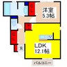 Lespoir（レスポワール） 1LDKの間取り