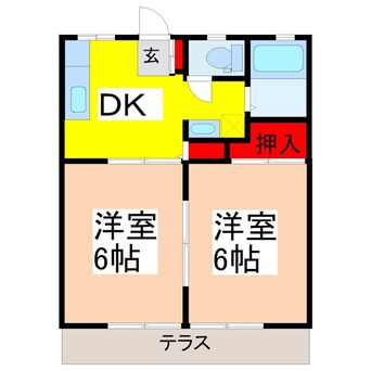間取図 KASUMIハイツC