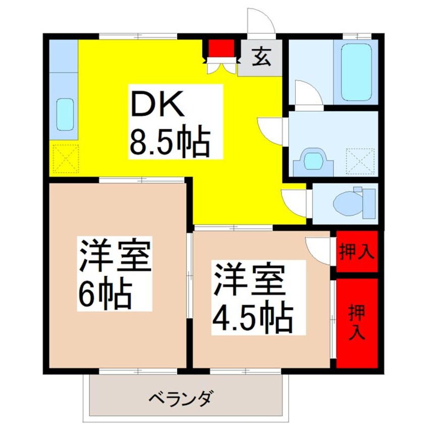 間取図 メゾンノグチ