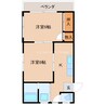 ハイツ北水海道 2Kの間取り