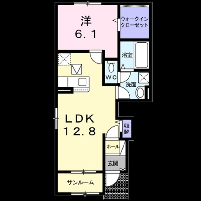 間取図 オーチャードＤ