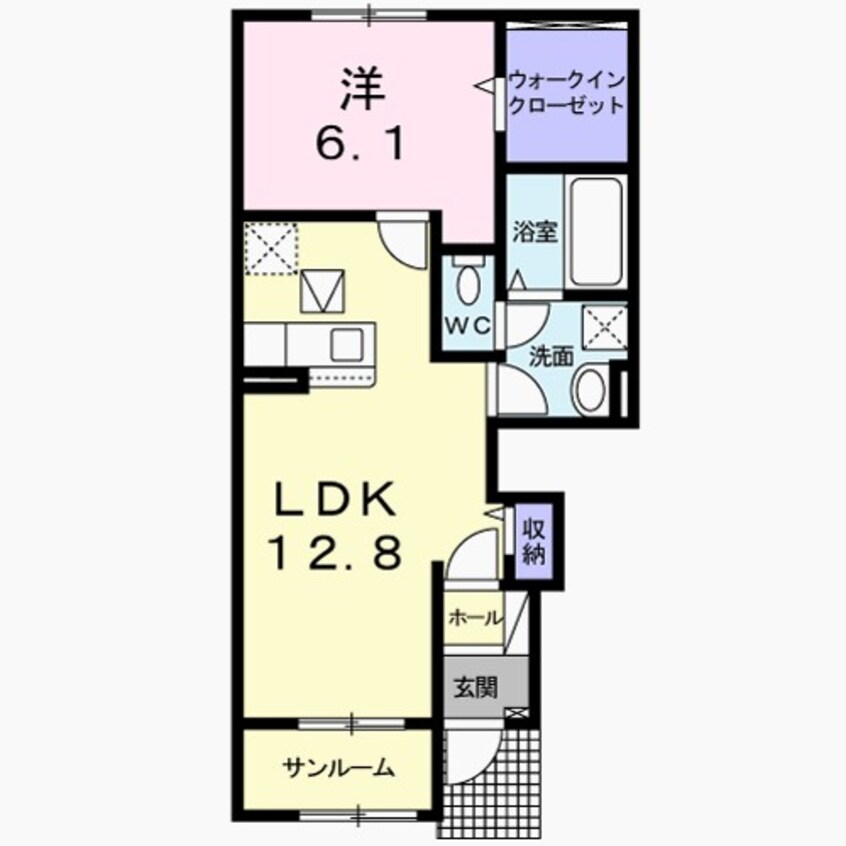 間取図 オーチャードＤ