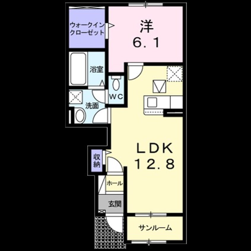 間取図 オーチャードＤ