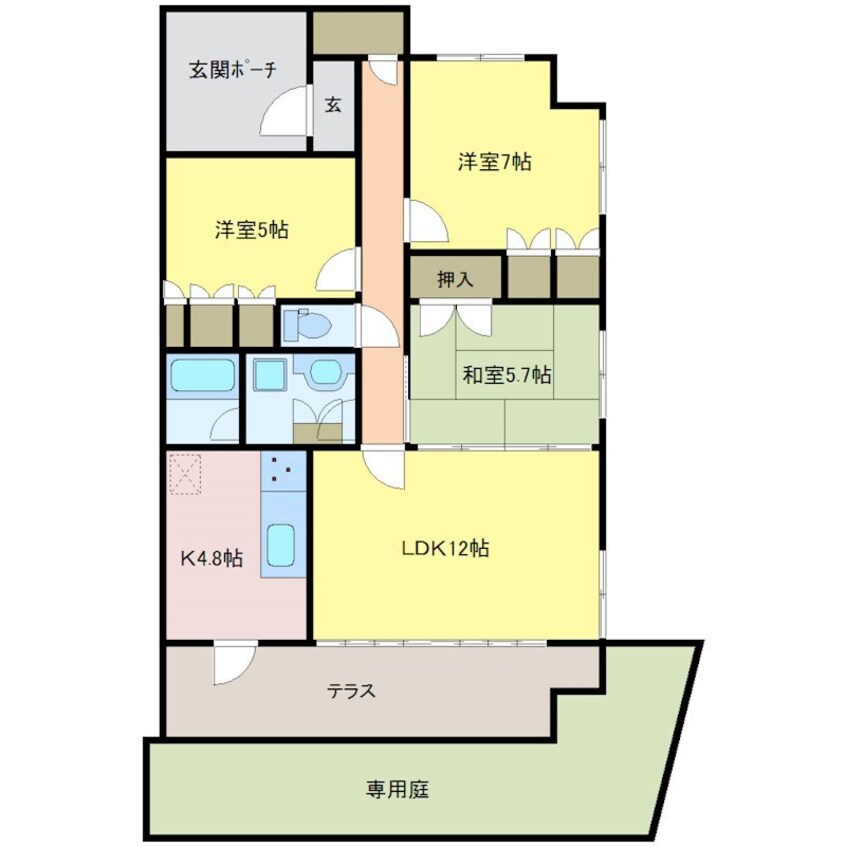 間取図 パラッシオ守谷