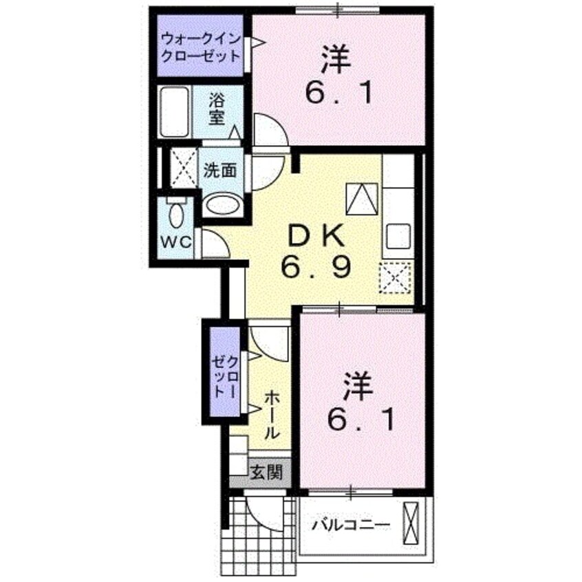 間取図 プロムナード壱番館