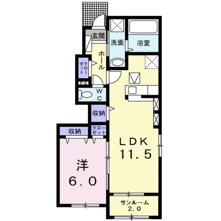 間取図 フラン　メゾン