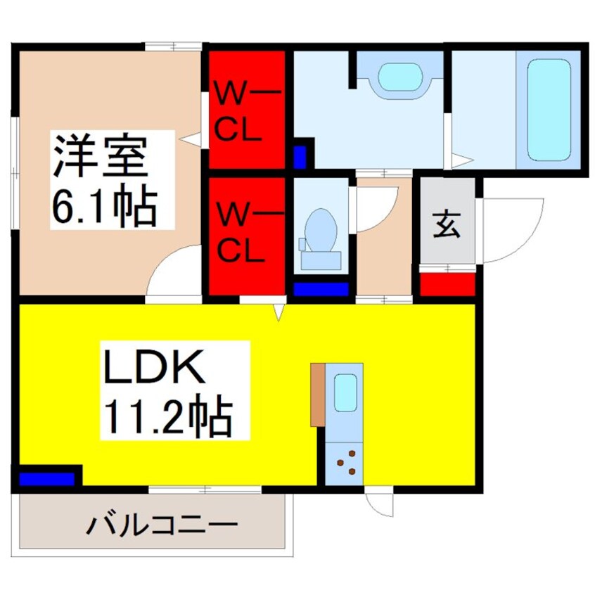 間取図 レスポワール．M