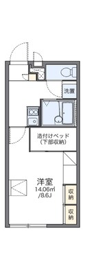 レオパレスサンハイムIIの間取図