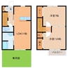 サニーヒルズI 2LDKの間取り
