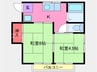 コーポ馬坂 2Kの間取り